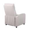 Fotel rozkładany wypoczynkowy relaksacyjny materiałowy kremowy beżowy Chuck