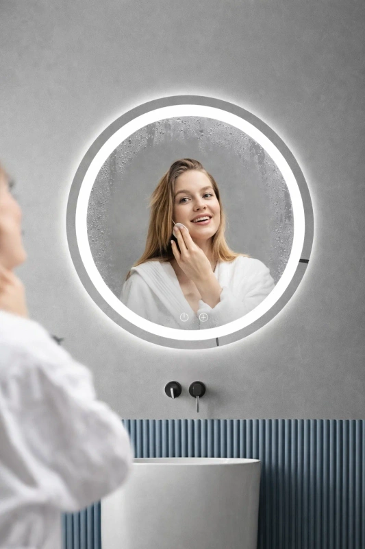 Lustro podświetlane LED ANTI-FOG 60 cm okrągłe J112