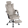 Fotel ergonomiczny biurowy obrotowy z podnóżkiem do biurka Khaki biały Office