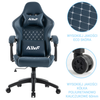 Fotel dla gracza gamingowy ergonomiczny krzesło niebieski Poseidon