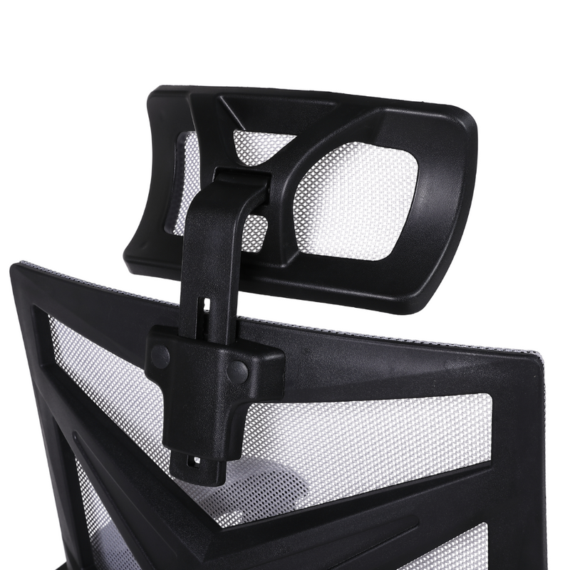 Fotel biurowy ergonomiczny obrotowy siateczkowy mesh krzesło szary Nexus