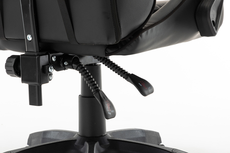 Fotel biurowy dla gracza gamingowy krzesło kubełkowe obrotowy czarny Vito