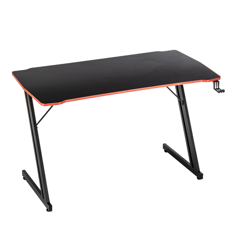 Biurko dla gracza komputerowe gamingowe 120x60 czarno-czerwone Ares