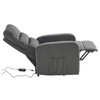 Fotel rozkładany wypoczynkowy relaksacyjny szary Ohio