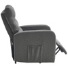 Fotel rozkładany wypoczynkowy relaksacyjny szary Ohio