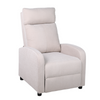Fotel rozkładany wypoczynkowy relaksacyjny materiałowy kremowy beżowy Chuck