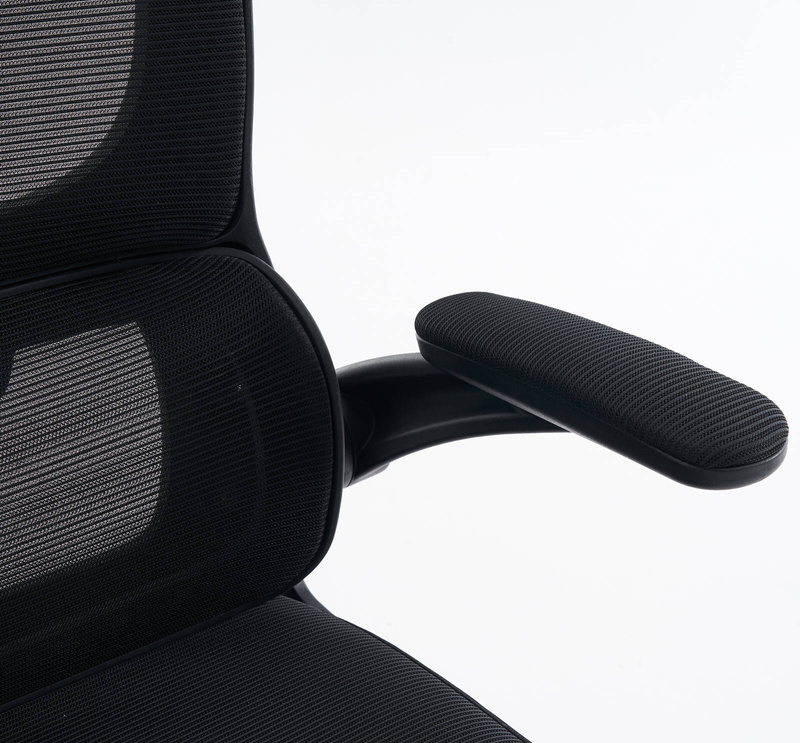 Fotel biurowy ergonomiczny obrotowy siateczkowy bujany krzesło czarny Classic