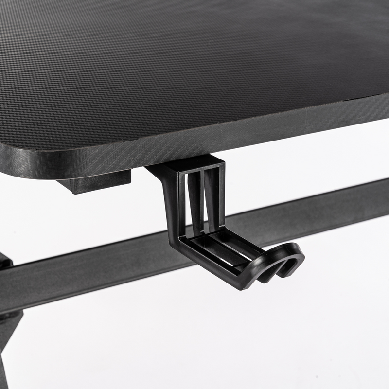 Biurko dla gracza komputerowe gamingowe 120x60 czarne Hades