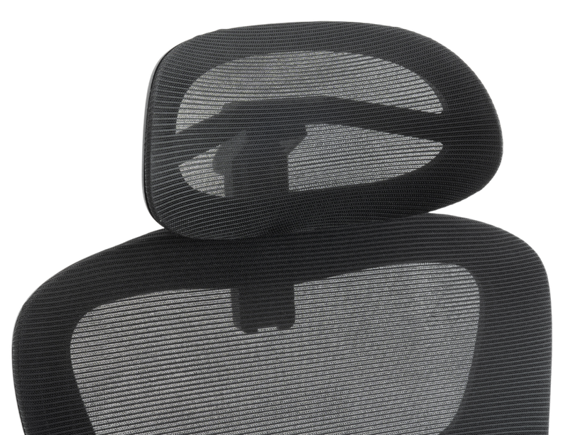 Fotel biurowy ergonomiczny obrotowy siateczkowy bujany krzesło czarny Prime