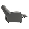 Fotel rozkładany wypoczynkowy relaksacyjny szary Chuck