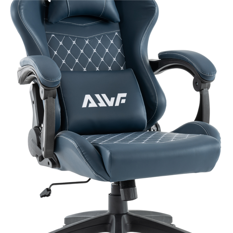 Fotel dla gracza gamingowy ergonomiczny krzesło niebieski Poseidon