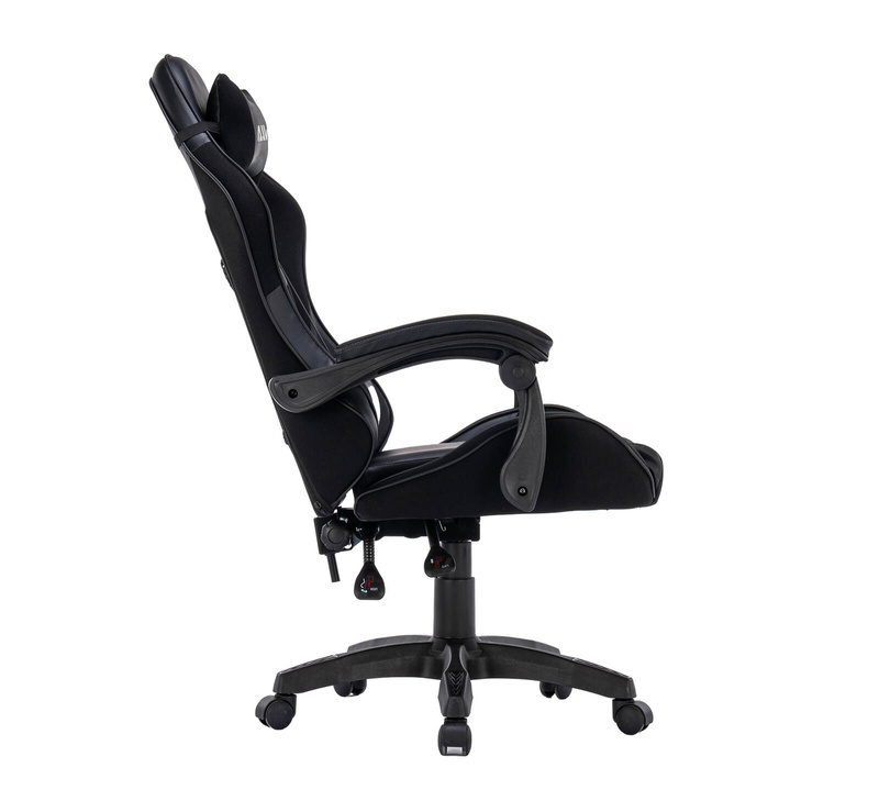 Fotel dla gracza gamingowy krzesło ergonomiczny obrotowy biurowy czarny King