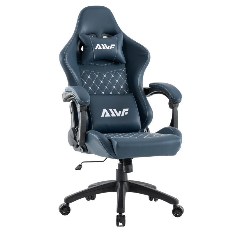 Fotel dla gracza gamingowy ergonomiczny krzesło niebieski Poseidon