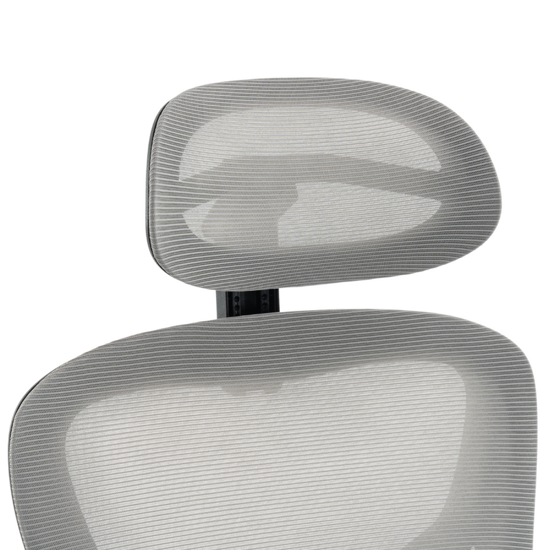 Fotel biurowy ergonomiczny obrotowy siateczkowy bujany krzesło szary Prime