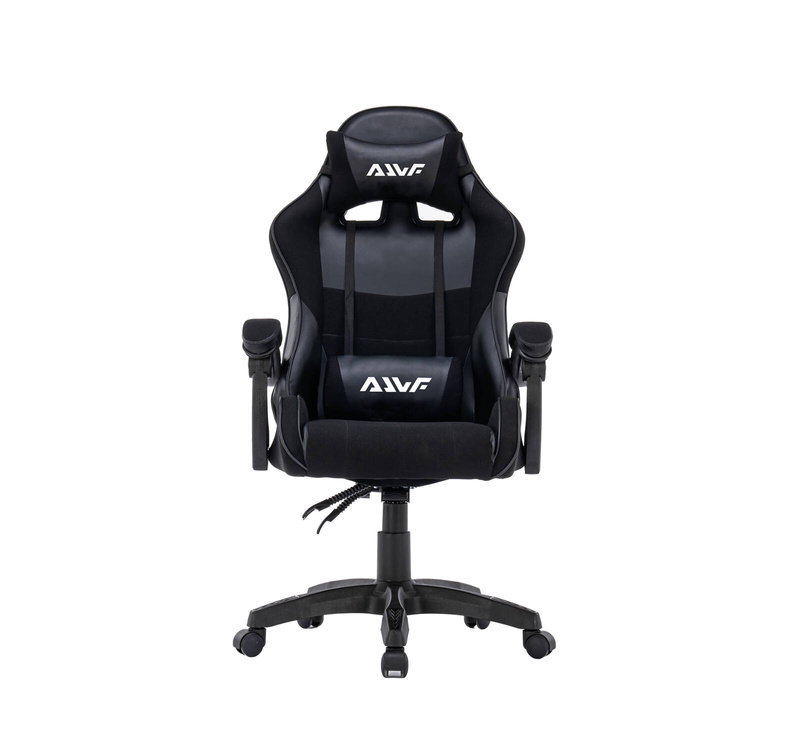 Fotel dla gracza gamingowy krzesło ergonomiczny obrotowy biurowy czarny King