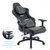 Fotel dla gracza gamingowy ergonomiczny krzesło czarny Tucker