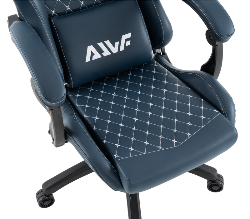 Fotel dla gracza gamingowy ergonomiczny krzesło niebieski Poseidon