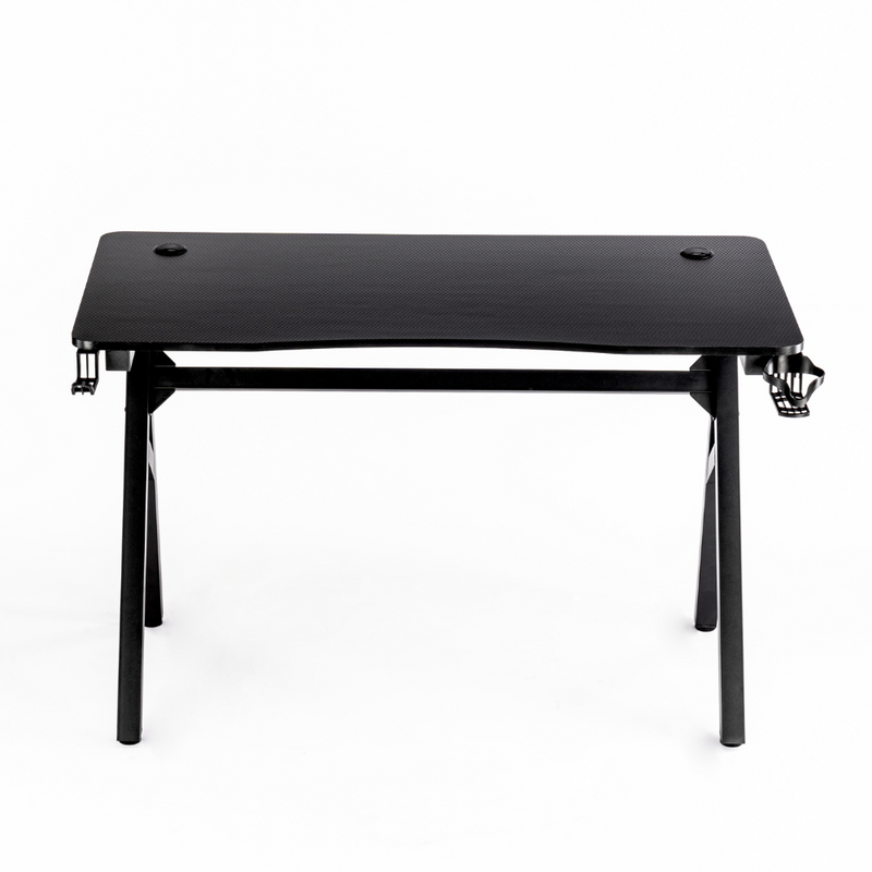 Biurko dla gracza komputerowe gamingowe 120x60 czarne Artemis