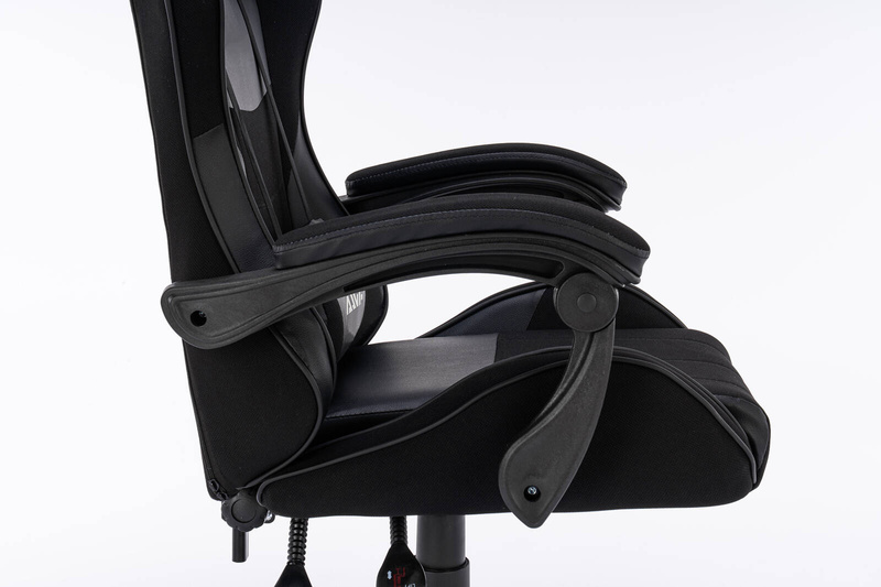 Fotel dla gracza gamingowy krzesło ergonomiczny obrotowy biurowy czarny King