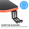 Biurko dla gracza komputerowe gamingowe 120x60 czarno-czerwone Ares