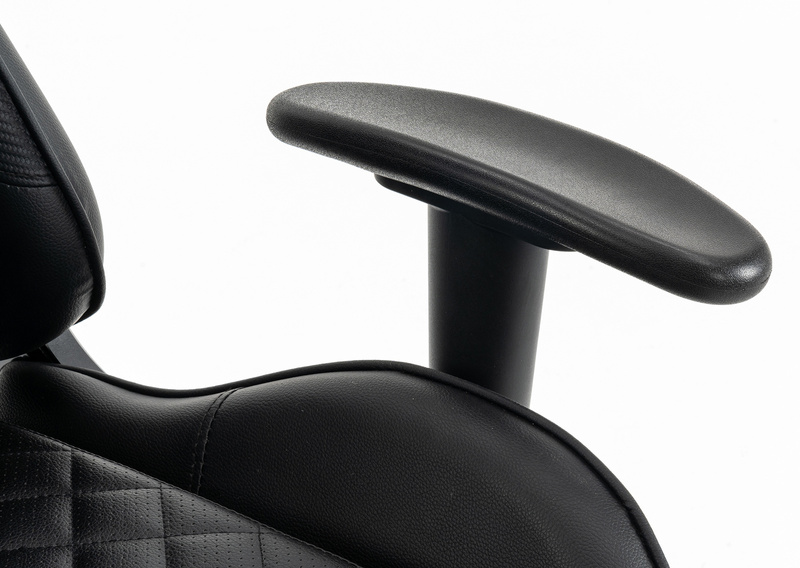 Fotel dla gracza gamingowy ergonomiczny krzesło z podnóżkiem czarny Zeus Carbon