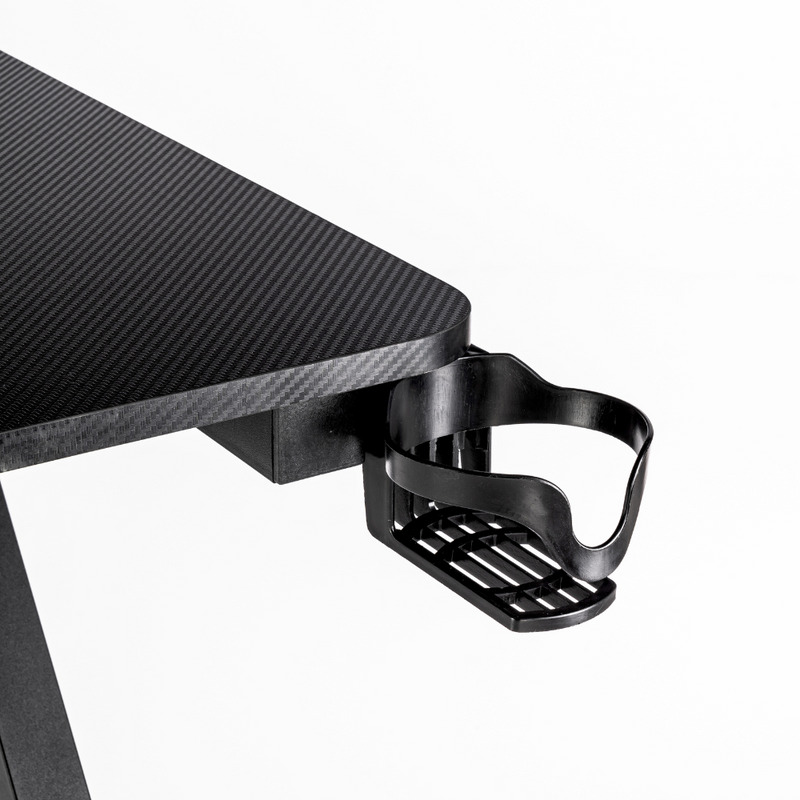 Biurko dla gracza komputerowe gamingowe 120x60 czarne Artemis