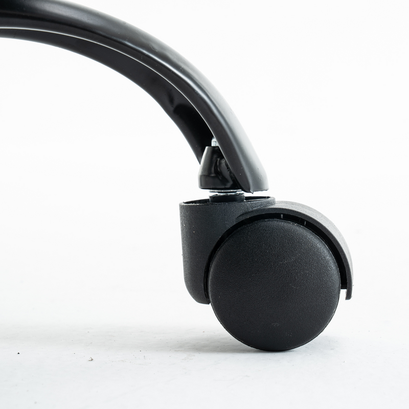 Fotel biurowy ergonomiczny obrotowy krzesło z podnóżkiem czarno-biały Premium