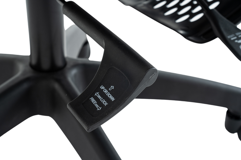 Fotel biurowy z podnóżkiem ergonomiczny obrotowy regulowany siateczkowy krzesło szaro-czarny Future