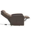 Fotel rozkładany wypoczynkowy relaksacyjny brązowy Ohio