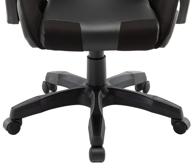 Fotel biurowy dla gracza gamingowy krzesło kubełkowe obrotowy czarny Vito