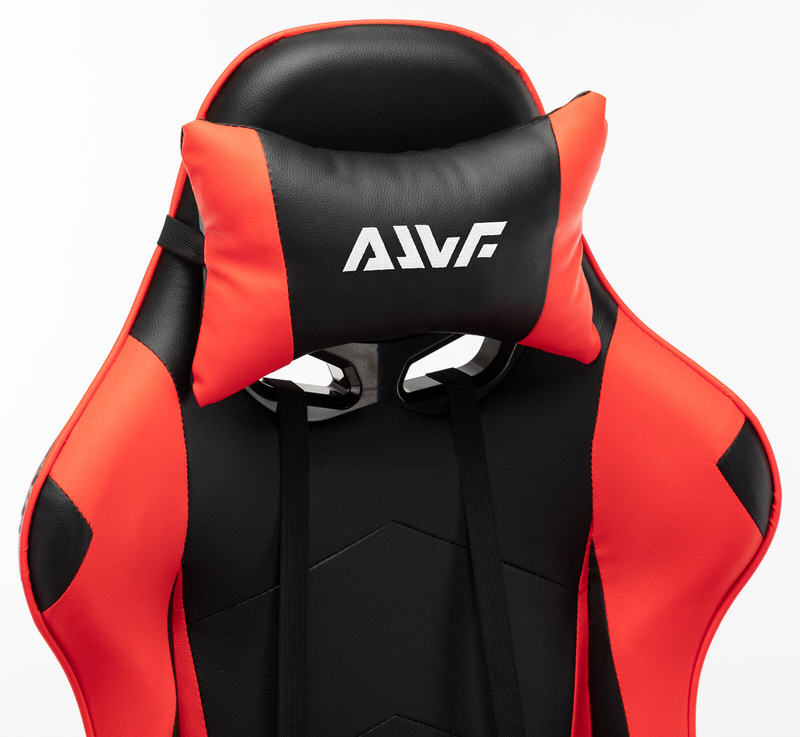 Fotel gramingowy krzesło dla gracza biurowy kubełkowy obrotowy czarno-czerwony Vito