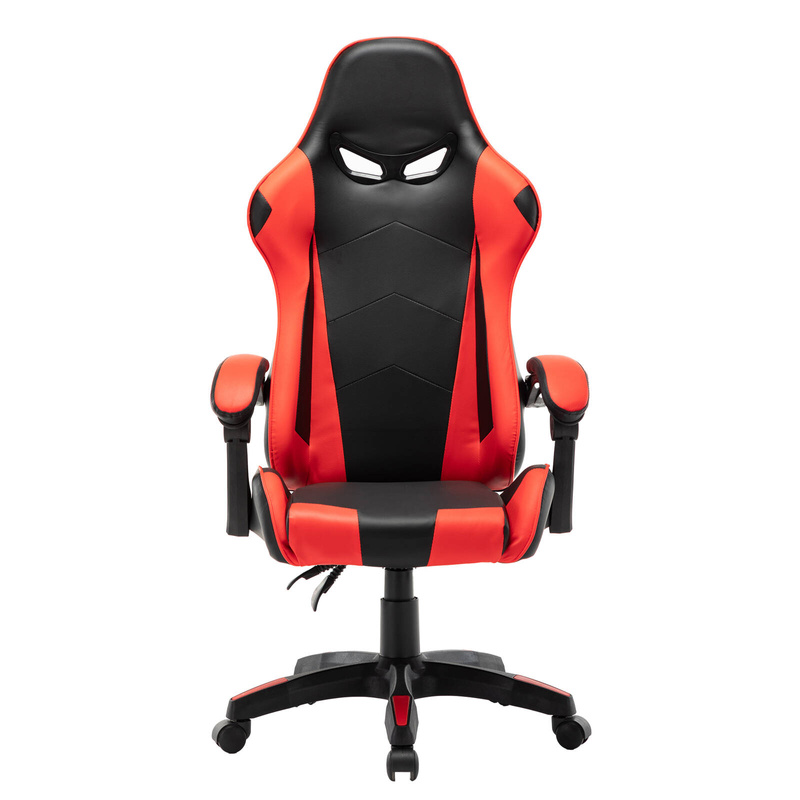 Fotel gramingowy krzesło dla gracza biurowy kubełkowy obrotowy czarno-czerwony Vito