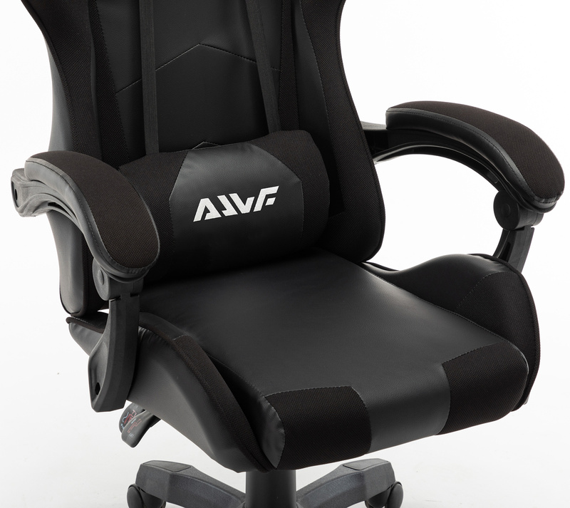 Fotel biurowy dla gracza gamingowy krzesło kubełkowe obrotowy czarny Vito