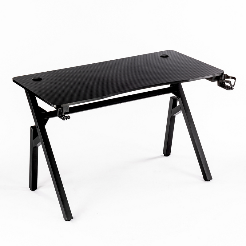 Biurko dla gracza komputerowe gamingowe 120x60 czarne Artemis