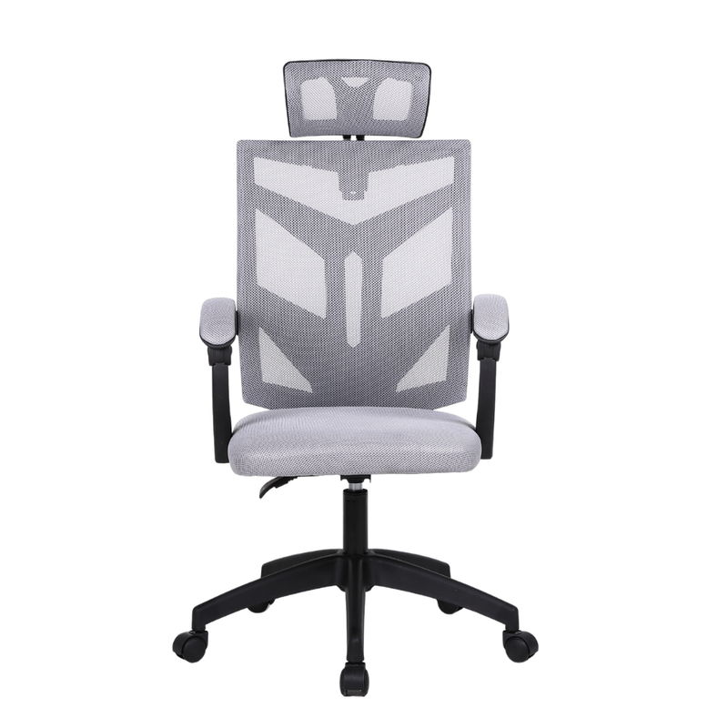 Fotel biurowy ergonomiczny obrotowy siateczkowy mesh krzesło szary Nexus