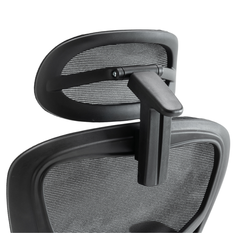 Fotel biurowy ergonomiczny obrotowy siateczkowy bujany krzesło czarny Prime