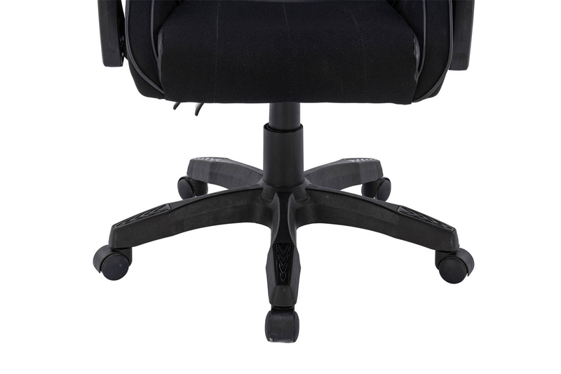 Fotel dla gracza gamingowy krzesło ergonomiczny obrotowy biurowy czarny King