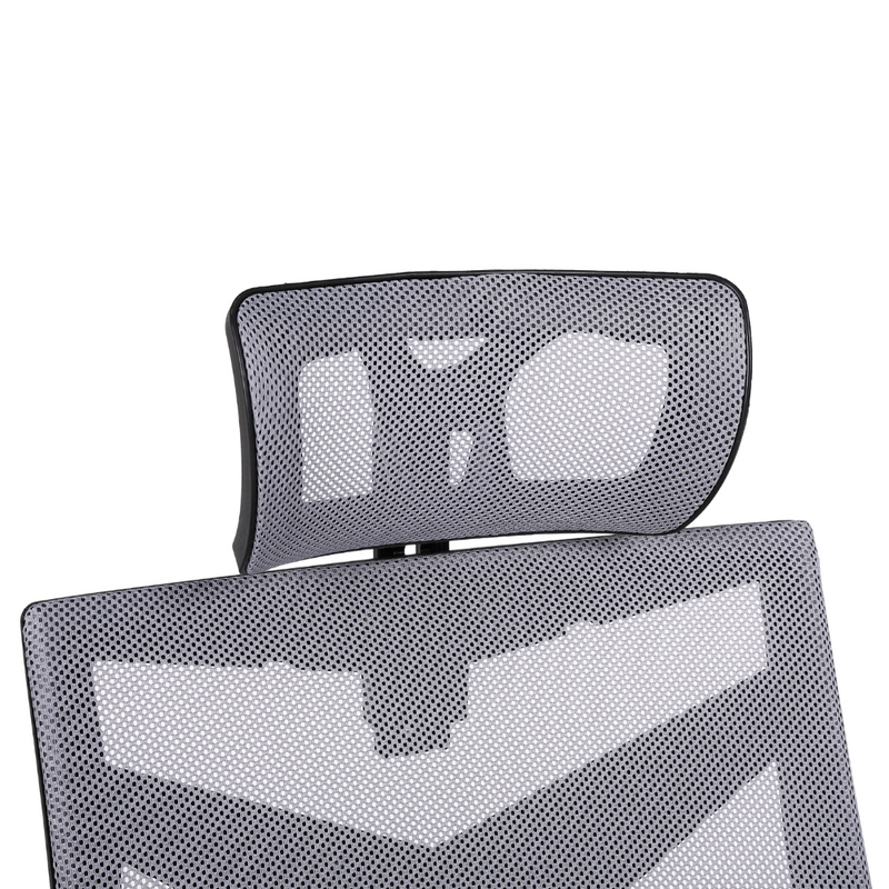 Fotel biurowy ergonomiczny obrotowy siateczkowy mesh krzesło szary Nexus