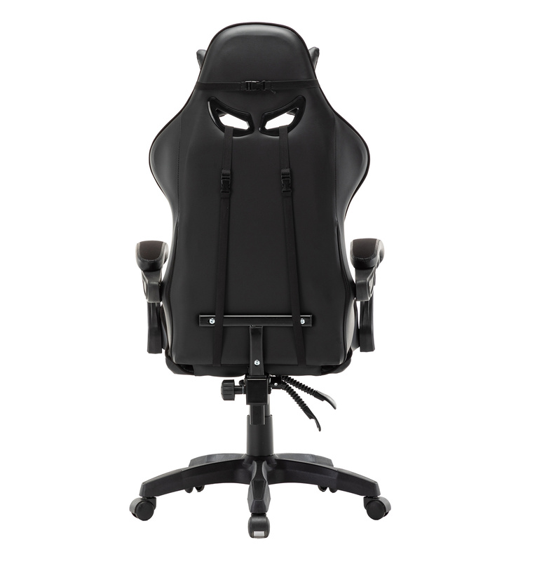 Fotel biurowy dla gracza gamingowy krzesło kubełkowe obrotowy czarny Vito