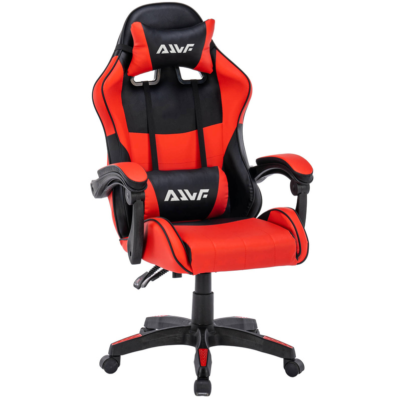 Fotel dla gracza gamingowy kubełkowy krzesło obrotowy czarno-czerwony Prince