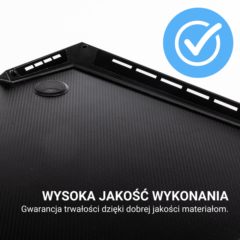 Biurko dla gracza komputerowe gamingowe z podświetleniem LED 120x60 czarno-czerwone Hermes