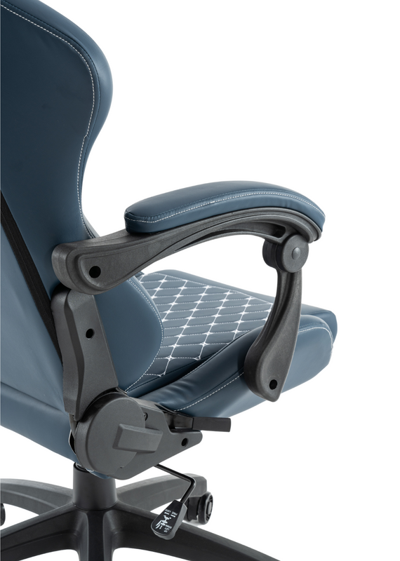 Fotel dla gracza gamingowy ergonomiczny krzesło niebieski Poseidon