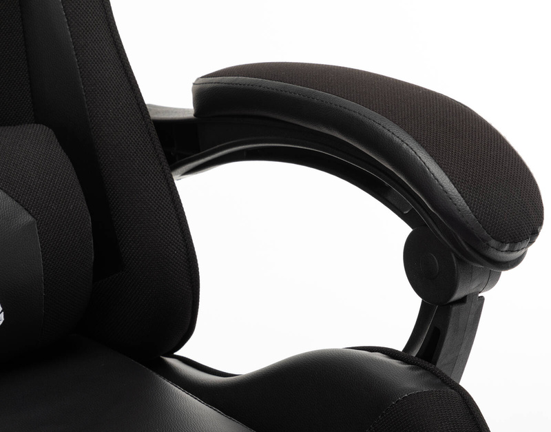 Fotel biurowy dla gracza gamingowy krzesło kubełkowe obrotowy czarny Vito