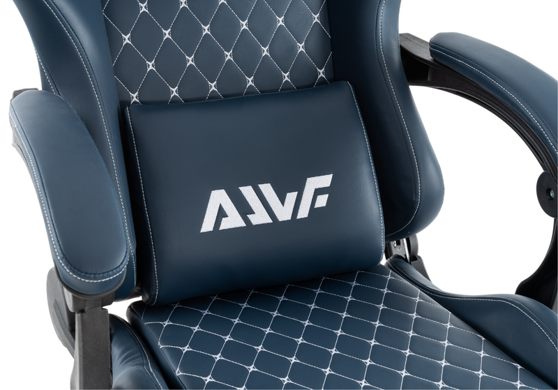 Fotel dla gracza gamingowy ergonomiczny krzesło niebieski Poseidon