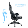 Fotel dla gracza gamingowy ergonomiczny krzesło czarny Tucker