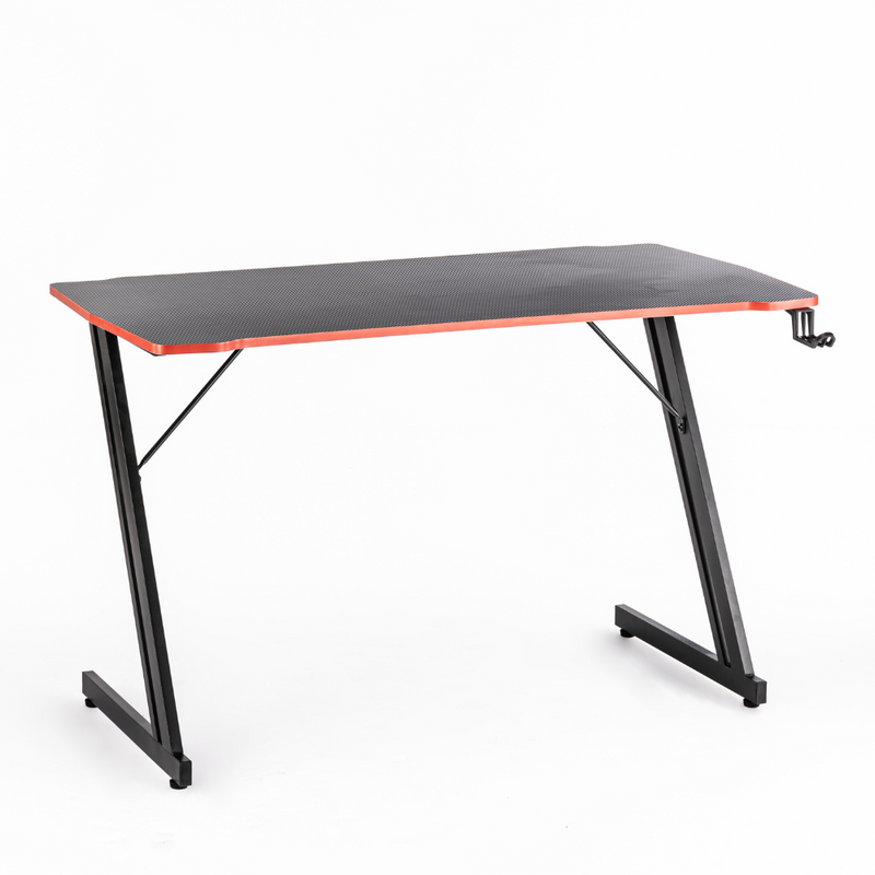 Biurko dla gracza komputerowe gamingowe 120x60 czarno-czerwone Ares