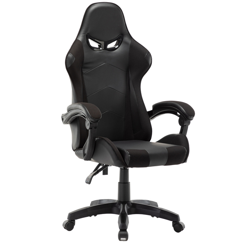 Fotel biurowy dla gracza gamingowy krzesło kubełkowe obrotowy czarny Vito