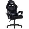 Fotel dla gracza gamingowy krzesło ergonomiczny obrotowy biurowy czarny King