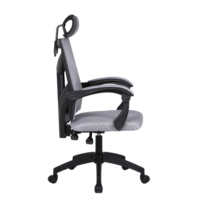 Fotel biurowy ergonomiczny obrotowy siateczkowy mesh krzesło szary Nexus