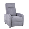 Fotel rozkładany wypoczynkowy relaksacyjny materiałowy jasny szary Chuck